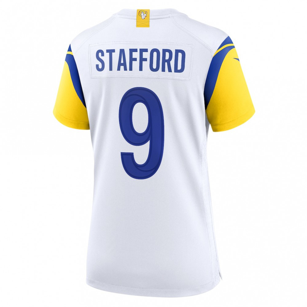 Matthew Stafford Los Angeles Rams Nike Women's Player Jersey - White-GridironStore
